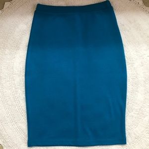 XXI cobalt/teal skirt
